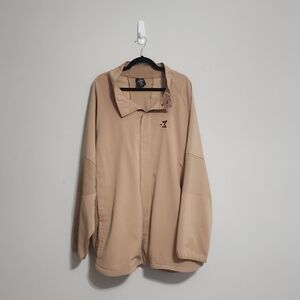 Men's Starbury Camel Tan Windbreaker Jacket Size XXXL